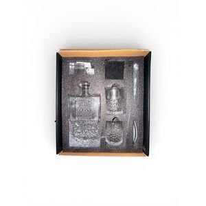 KOLLEA Whiskey Decanter Gift Set W/ 2 Glasses | Lead-Free Crystal | Luxury Set